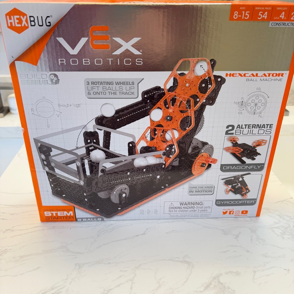 NWT Hexbug VEX Robotics Hexcalator Ball Machine, Box is sealed